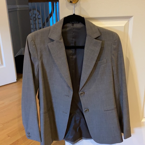 Gray theory single crested two button blazer - Picture 2 of 3